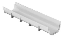 FIRST PLAST FRANCE SA Caniveau PVC CSB130 - Long. 1,3m X Larg. 50mm X Haut. 75mm