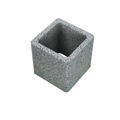 FABEMI DIVISION STRUCTURES Bloc Pilier En Beton Long. 20 Cm X Larg. 20 Cm X Haut. 25 Cm Gris