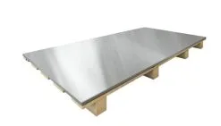 VMZINC FEUILLE ZINC NATUREL PALETTE 150 FEU L 2000 Mm L 1000 Mm- Ep 0,65 Mm