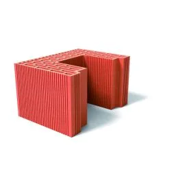 BOUYER LEROUX Poteau Terre Cuite MONO'MUR 37,5 - Long. 27,5cm X Larg. 37,5cm X Haut. 21,2cm