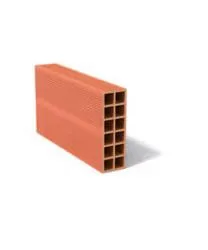 BOUYER LEROUX Brique Cloison 2 Alveoles Terre Cuite BP102557 - Long. 57cm X Larg. 10cm X Haut. 25cm