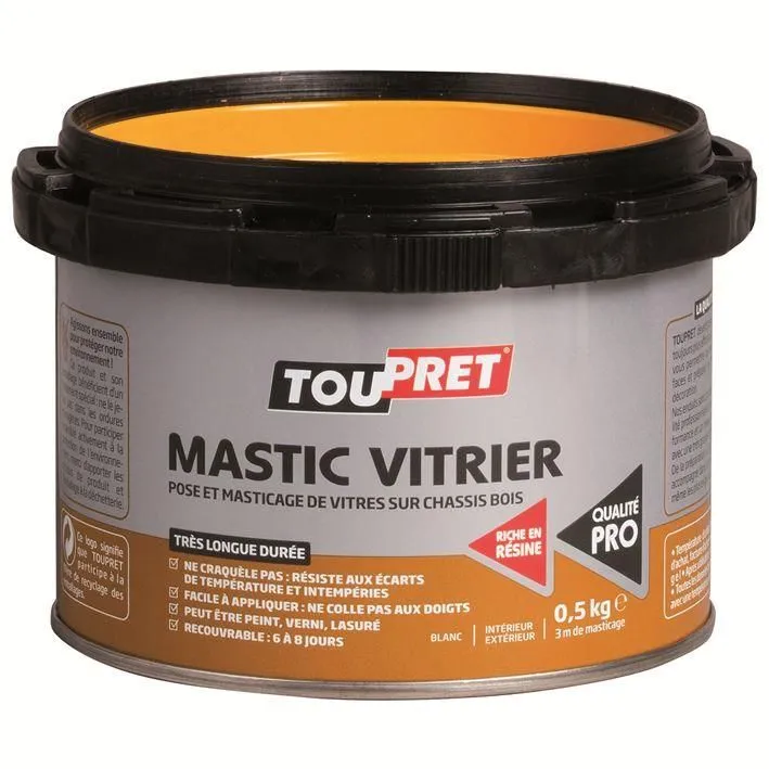 DESAMAIS SAS Mastic Toupret Vitrier Blanc 0.5kg GSB 4 DESAMAIS SAS Mastic Toupret Vitrier Blanc 0.5kg GSB – Image 2