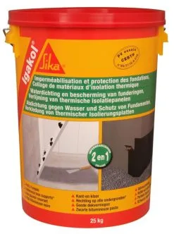 Sika Pate Bitumineuse IGAKOL Noir Seau De 25kg