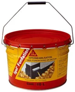 Sika Enduit D'impermeabilisation IGOL Fondation Bidon De 10L