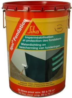 Sika Enduit D'impermeabilisation IGOL Fondation Bidon De 25L