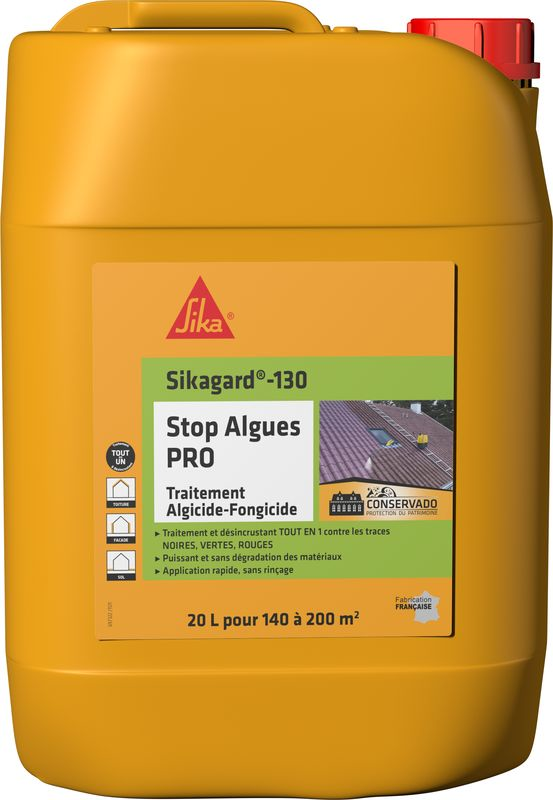 Anti-mousses Hautes Performances / Traitement Preventif Et Curatif Sikagard 130 Stop Algues Pro - Bidon De 20L 3 Anti-mousses Hautes Performances / Traitement Preventif Et Curatif Sikagard 130 Stop Algues Pro - Bidon De 20L