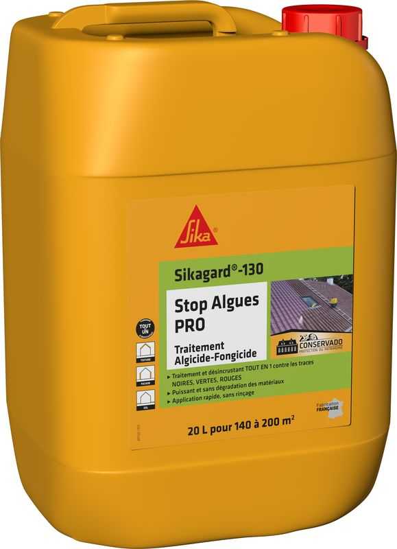 Anti-mousses Hautes Performances / Traitement Preventif Et Curatif Sikagard 130 Stop Algues Pro - Bidon De 20L 4 Anti-mousses Hautes Performances / Traitement Preventif Et Curatif Sikagard 130 Stop Algues Pro - Bidon De 20L – Image 2