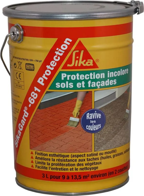 Protection Incolore Sikagard-681 Protection 3L 3 Protection Incolore Sikagard-681 Protection 3L