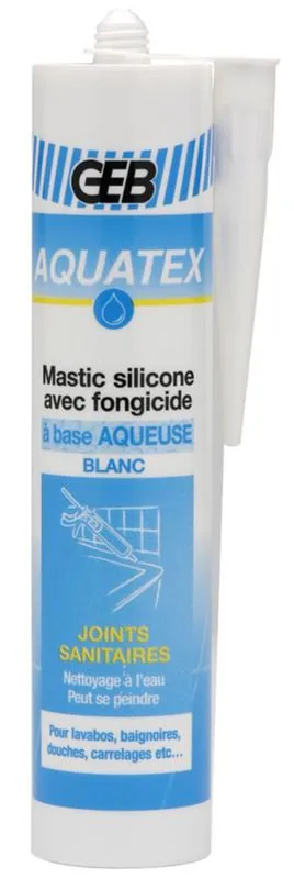 GEB BARTHELEMY SAS Mastic Silicone AQUATEX Blanc - Cartouche De 310ml 3 GEB BARTHELEMY SAS Mastic Silicone AQUATEX Blanc - Cartouche De 310ml