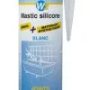 GEB BARTHELEMY SAS MASTIC SILICONE GEBSICONE W2 BLANC CART 310ML