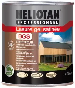 PPG AC FRANCE Lasure Gel Satinee Heliotan Professionnel BGS Chene Clair - Bidon De 1L
