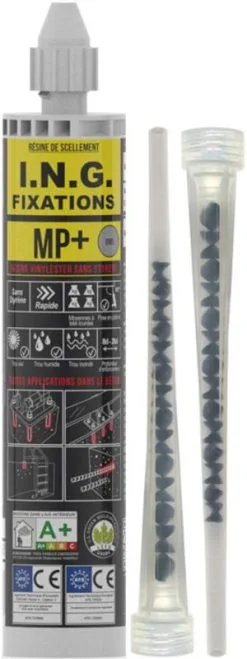 ING FIXATIONS RESINE DE SCELLEMENT ING 300 ML MP + Grise