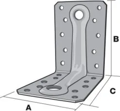 Simpson Strong-Tie EQUERRE RENFORCEE 90/90/65/2