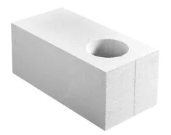 XELLA THERMOPIERRE SA Bloc Beton Cellulaire De Chainage Vertical THERMO 30 TA - Long. 62,5cm X Haut. 25cm X Ep. 30cm - R = 3,33