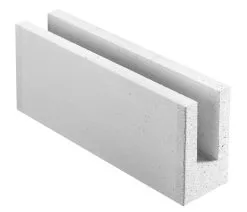 XELLA THERMOPIERRE SA Bloc Beton Cellulaire De Chainage Horizontal CARREAU 15 TU - Long. 62,5cm X Haut. 25cm X Ep. 15cm - R = 1,07