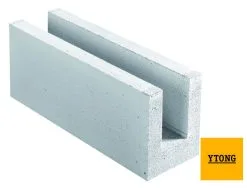 XELLA THERMOPIERRE SA Bloc Beton Cellulaire De Chainage Horizontal COMPACT 20 TU - Long. 62,5cm X Haut. 25cm X Ep. 20cm - R = 1,83