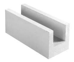 XELLA THERMOPIERRE SA Bloc Beton Cellulaire De Chainage Horizontal THERMO 25 TU - Long. 62,5cm X Haut. 25cm X Ep. 25cm - R = 2,78