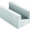 XELLA THERMOPIERRE SA Bloc Beton Cellulaire De Chainage Horizontal THERMO 36,5 TU - Long. 62,5cm X Haut. 25cm X Ep. 36,5cm - R = 4,05
