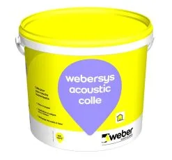 SAINT GOBAIN WEBER France ISOLATION ACOUSTIQUE SOUS CARRELAGE COLLE WEBER.SYSTEME ACOUSTIC 18KG