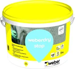 SAINT GOBAIN WEBER France MORTIER DE COLMATAGE ULTRA-RAPIDE WEBER.DRY STOP 5KG LSN