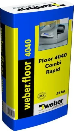 SAINT GOBAIN WEBER France MORTIER LISSAGE DRESSAGE DE SOL CIMENT WEBER.FLOOR 4040 25KG