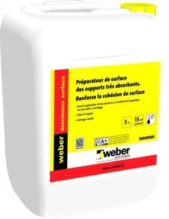 SAINT GOBAIN WEBER France PREPARATEUR DE SURFACE DES SUPPORTS WEBER DURCISSEUR SURFACE 5L
