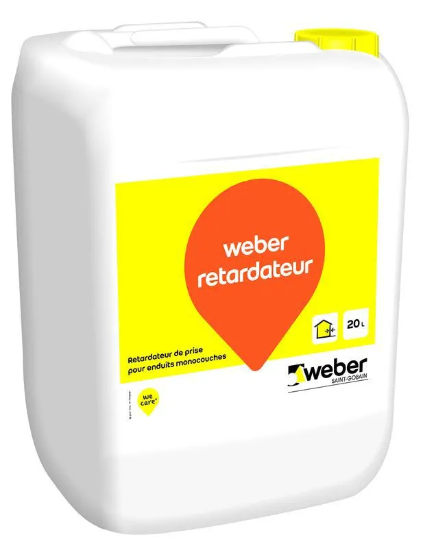 SAINT GOBAIN WEBER France RETARDATEUR DE PRISE POUR ENDUITS MONOCOUCHES WEBER.RETARDATEUR 20L 3 SAINT GOBAIN WEBER France RETARDATEUR DE PRISE POUR ENDUITS MONOCOUCHES WEBER.RETARDATEUR 20L