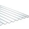ONDULINE Plaque Ondulee Petite Onde PVC PO 90 - 76 X 18 - 2,00 M X 0,90 M - Epaisseur : 1,2 Mm - Cristal