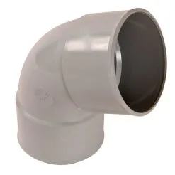 Nicoll COUDE FEMELLE/FEMELLE 67°30 DIAMETRE 80 GRIS - CR66GT