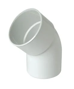 Nicoll COUDE MALE/FEMELLE 45° DIAMETRE 80 BLANC - UCR4GTB