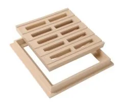 Nicoll GRILLE DE SOL AVEC CADRE 200 X 200 SABLE - GRC20S