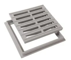 Nicoll GRILLE DE SOL AVEC CADRE 250 X 250 GRIS CLAIR - GRC25