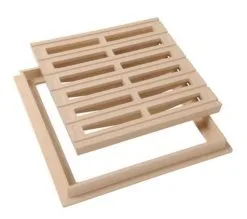 Nicoll GRILLE DE SOL AVEC CADRE 250 X 250 SABLE - GRC25S