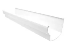 Nicoll Gouttiere En PVC Blanc Rectangulaire Developpe T25 - Long. 4m