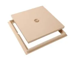 Nicoll TAMPON DE SOL AVEC CADRE 300 X 300 SABLE - TRC30S