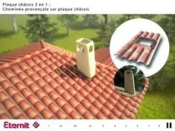 ETEX FRANCE EXTERIORS FAITIERE AERATION COMPLETE POUR SOUTUILE 190 FLAMMEE 987 Mm - FIBRE CIMENT ETERNIT