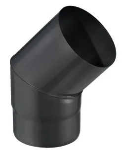 Joncoux COUDE 45° EMAIL 1.2 MM NOIR Ø140