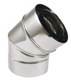 Joncoux COUDE 45° INOX/INOX APOLLO PELLETS Ø100/150