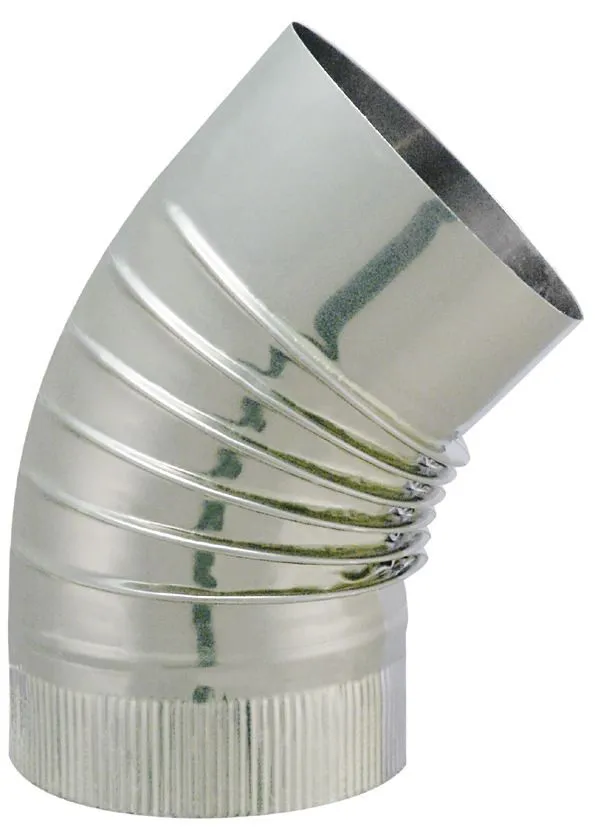 Joncoux COUDE PLISSE 45° TYRAL INOX 304 Ø130 3 Joncoux COUDE PLISSE 45° TYRAL INOX 304 Ø130