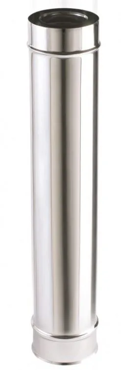 Joncoux Tuyau Inox Non Isole Pour Appareil Granules De Bois (pellets) APOLLO Diam. 100/150 Mm - Long. 1m