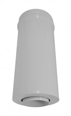 Joncoux Tuyau Inox / Galva Isole Blanc Pour Foyers Ouvers, Fermes, Inserts, Poeles Diam. 200/200 Mm - Long. 0,5m