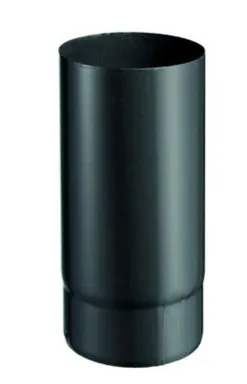 Joncoux Tuyau Email 1,2 Mm Noir Non Isole Pour Appareil Bois - Diam. 125mm X Long. 0,25m