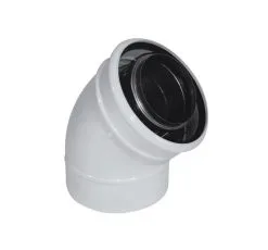 UBBINK FRANCE Coude Rolux Fioul 80/125 Fi In/ga 90°