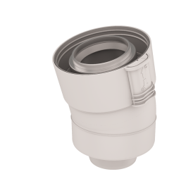 UBBINK FRANCE Coude 60/100 PPtl/PP 15° Condensation Sekurit