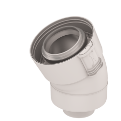 UBBINK FRANCE Coude 60/100 PPtl/PP 30° Condensation Sekurit