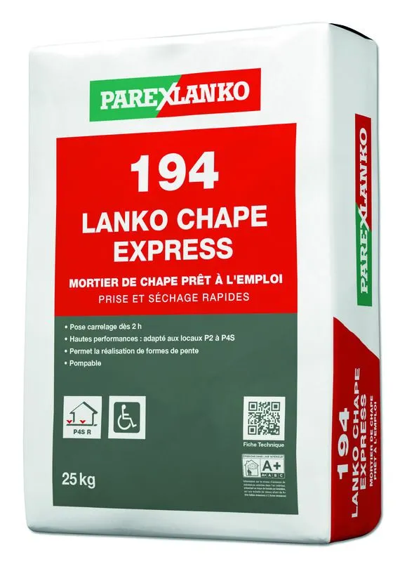 PAREXGROUP SA MORTIER DE CHAPE RAPIDE 194 LANKO CHAPE EXPRESS 25KG 3 PAREXGROUP SA MORTIER DE CHAPE RAPIDE 194 LANKO CHAPE EXPRESS 25KG