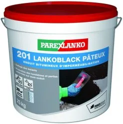 PAREXGROUP SA Enduit D'impermeabilisation 201 LANKOBLACK PATEUX Seau De 25kg