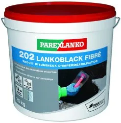 PAREXGROUP SA Enduit D'impermeabilisation 202 LANKOBLACK FIBRE Seau De 25kg