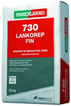 PAREXGROUP SA Mortier De Reparation Superficielle 730 LANKOREP FIN Sac De 25kg