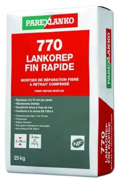 PAREXGROUP SA Mortier De Reparation Structurelle 770 LANKOREP FIN RAPIDE Sac De 25kg